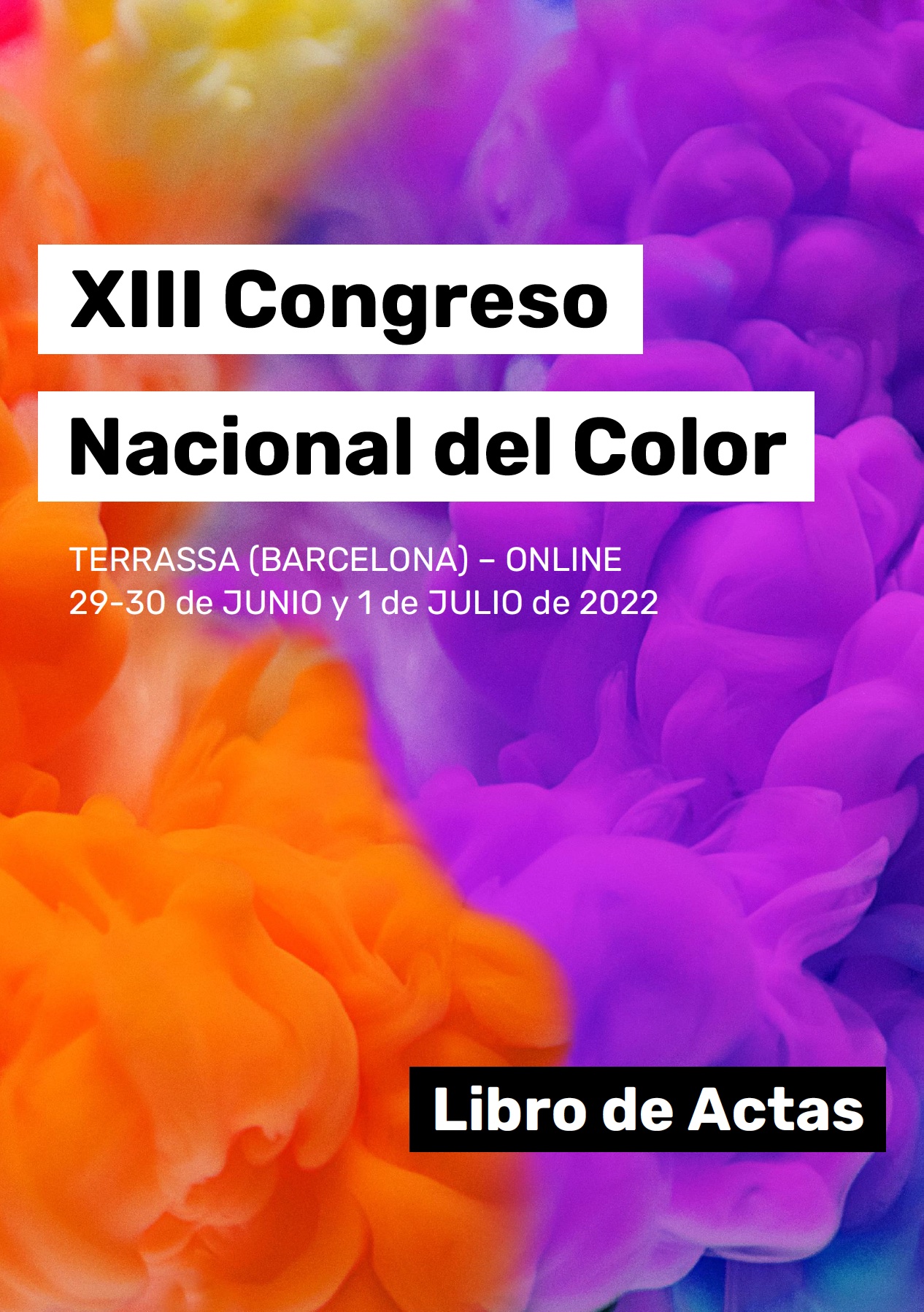XIII Congreso Nacional del Color, Libro de Actas