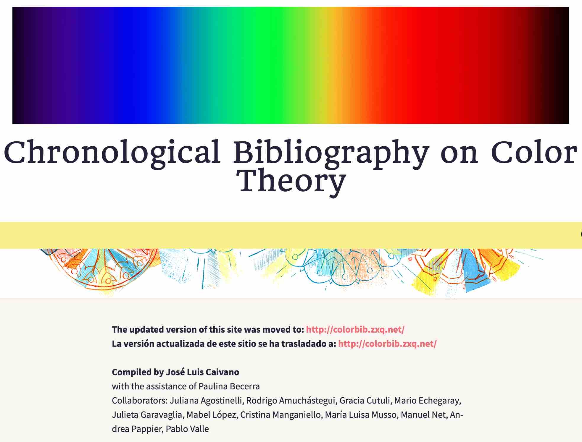Chronological Bibliography on the Theory of Colour